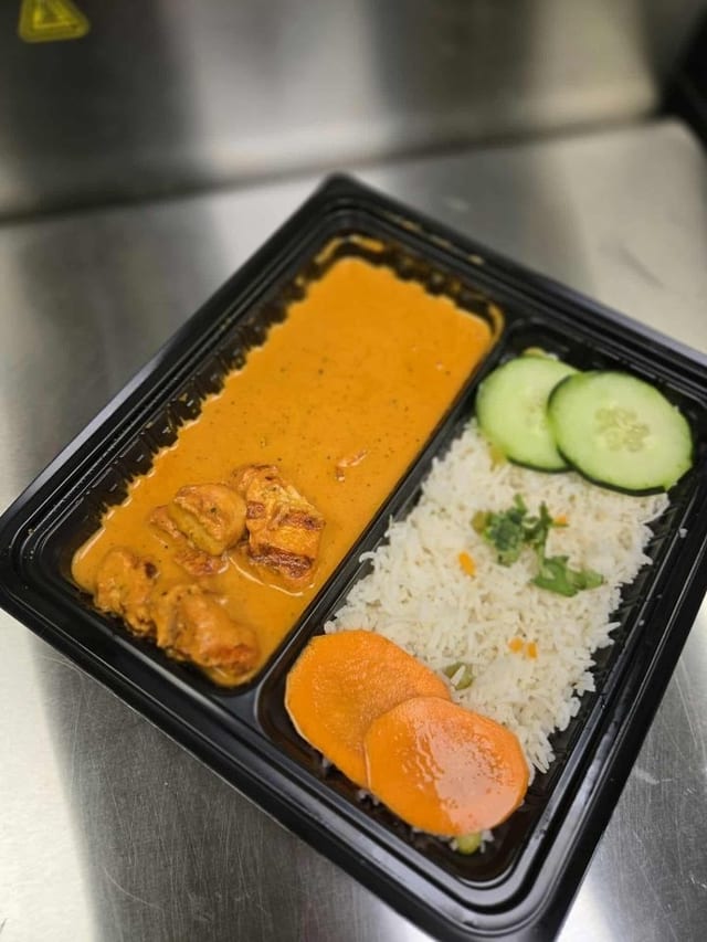 Butter Chicken Rice Box.