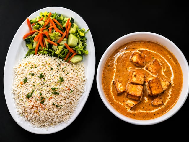 Butter Paneer Rice Box.